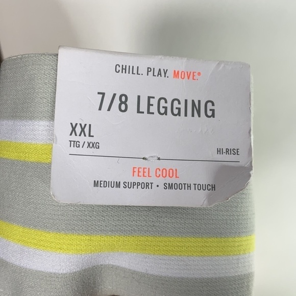 NWT-Aerie Chill Play Move White leggings - Picture 6 of 6